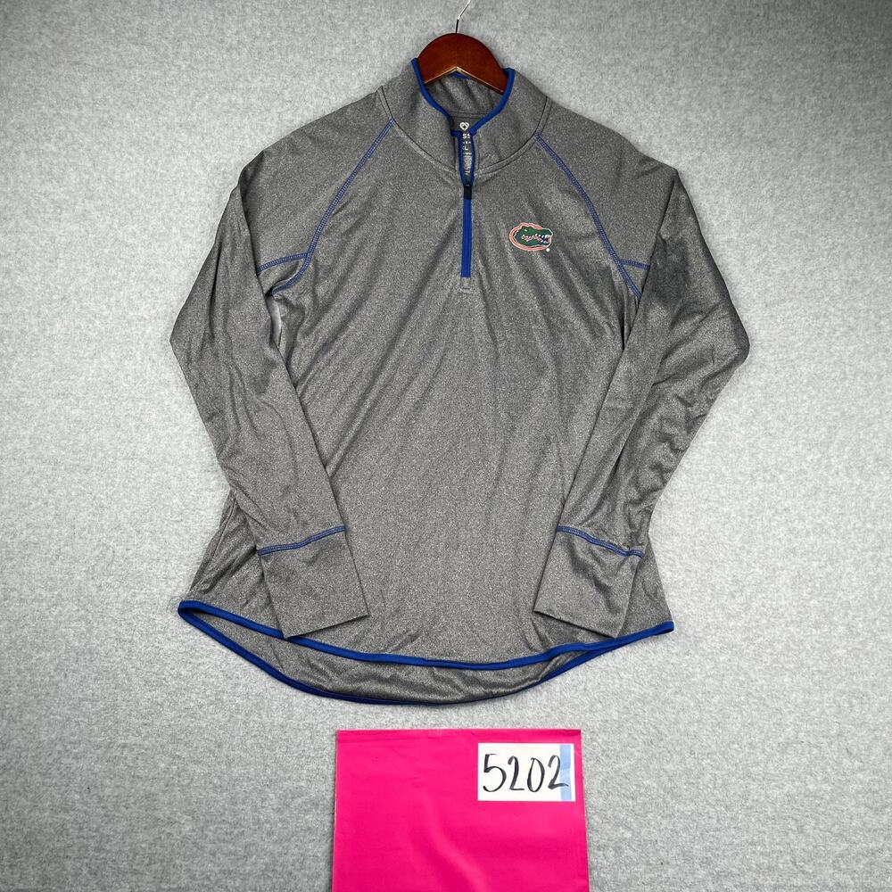 Florida Gators 1/2 Zip Womens XL Gray Logo Long Sleeve Pullover Mens